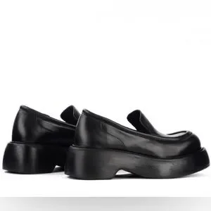 Paloma Barcelo Black Platform Fringe Loafers paloma-barcelo-paloma-barcelo-  main image 3